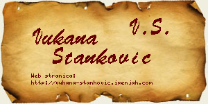 Vukana Stanković vizit kartica